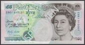 ERROR: Bank of England, Merlyn V. Lowther, £5, 1 January 1999, mismatched serial numbers EB61 013191 and 013091,...
