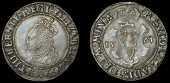 Elizabeth I (1558-1603), Irish issues, Second issue, Shilling, mm. harp, bust 3C, reads elizabeth d g a f et...