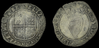 Elizabeth I (1558-1603), Irish issues, Third issue, Shilling, mm. martlet, reads elizabeth d g ang fr et hiber re,...