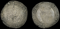 Elizabeth I (1558-1603), Irish issues, Third issue, Shilling, mm. trefoil, reads elizabeth d g ang fr et hiber re,...