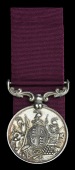 Army L.S. & G.C., V.R., 3rd issue, small letter reverse (418. Pte. J. Hopkins, 20th Hussars) impressed naming, very...
