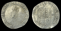 Elizabeth I (1558-1603), Miscellaneous, Contemporary imitations: Shilling, mm. uncertain, silver (?), reads elizab d...