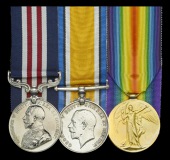 A Great War ‘Western Front’ M.M. group of three awarded to Private/Acting Corporal C. Burnett, 78th Battalion,...