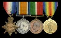Four: Fireman W. C. Cruttenden, Mercantile Fleet Auxiliary

1914-15 Star (W. Cruttenden, Fmn., M.F.A.); British...