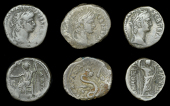 Roman Provincial Coinage, EGYPT, Alexandria, Nero, Tetradrachms (3), yr 3 [56-7], rev. personification of the Roman...