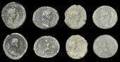 Roman Provincial Coinage, EGYPT, Alexandria, Nero, Tetradrachms (4), yr 4 [57-8], rev. draped bust of Agrippina...