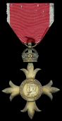 The Most Excellent Order of the British Empire, O.B.E. (Civil) Officer’s 2nd type breast badge, silver-gilt, very...