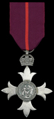 The Most Excellent Order of the British Empire, M.B.E. (Military) Member’s 1st type breast badge, silver,...