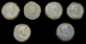 Roman Provincial Coinage, EGYPT, Alexandria, Marcus Aurelius, Æ Drachms (4), yr 3 [162-3], rev. Emperor standing...