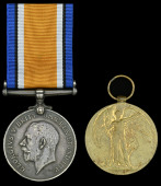 Pair: Lieutenant A. L. Rozier [M.C.], Royal Field Artillery

British War and Victory Medals (2. Lieut. A. L....