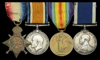 Four: Colour Sergeant T. Facey, Royal Marine Light Infantry

1914-15 Star (Ply.17273 Pte. T. Facey, R.M.L.I.);...