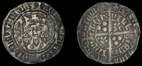 Scotland, James I, Groat, First Fleur-de-lis issue, Edinburgh, mm. cross pattée, small neat bust, tressure of eight...