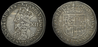 Scotland, Charles I, Third coinage, Falconer’s First issue, Twelve Shillings, mm. leaved thistle on obv. only, f...