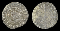Scotland, John Baliol, First coinage, Sterling, without mint name (probably Berwick), four mullets of six points,...