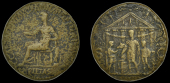 Roman Imperial Coinage, Gaius (Caligula), Sestertius, Rome, 39-40, Pietas, veiled and draped, seated left, rev....
