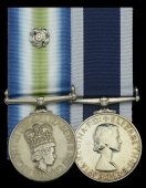 Pair: Petty Officer Steward P. Dickie, Royal Navy 

South Atlantic 1982, with rosette (POSTD P Dickie D052194X HMS...