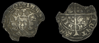 Scotland, James IV, Heavy coinage, Halfgroat, Edinburgh, class Ia, q at end of obv. legend, crown in first and...