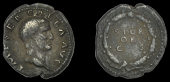 Roman Imperial Coinage, Galba, Denarius, Rome, 68-9, bust right, rev. s p q r ob c s in three lines within oak...