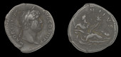 Roman Imperial Coinage, Hadrian, Denarius, Rome, 130-3, laureate bust right, rev. Nilus reclining right holding...