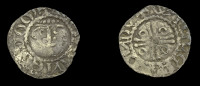 Ireland, John (as Lord), Second coinage, Halfpenny, Dublin, type II, Willelm, willelm on dv, 0.69g/10h (S 6207; DF...