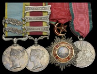 Four: Attributed to General J. M. de C. Meade, Royal Marines

Crimea 1854-56, 2 clasps, Balaklava, Sebastopol,...