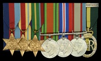 Seven: Colonel W. A. Davey, Royal Australian Engineers

1939-45 Star; Africa Star; Pacific Star; Defence and War...