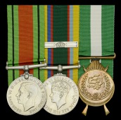 Three: Acting Squadron Leader F. H. Masser, Royal Air Force

Defence Medal; Cadet Forces Medal, G.VI.R., with...