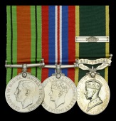 Three: Sergeant Lucy M. Briant, Auxiliary Territorial Service

Defence and War Medals 1939-45; Efficiency Medal,...