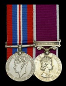 Pair: Warrant Officer Class II V. E. Strickland, Women’s Royal Army Corps

War Medal 1939-45; Army L.S. & G.C.,...
