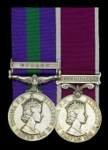 Pair: Corporal of Horse E. Jackson, Royal Horse Guards

General Service 1918-62, 1 clasp, Cyprus (306885 Cpl. E....