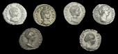 Roman Imperial Coinage, Diva Faustina Senior, Denarius, Rome, 141, rev. peacock standing right, head reverted, 3.19g...