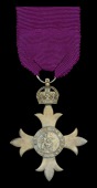 The Most Excellent Order of the British Empire, O.B.E. (Civil) Officer’s 1st type breast badge, silver-gilt,...