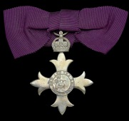 The Most Excellent Order of the British Empire, M.B.E. (Civil) Member’s 1st type, lady’s shoulder badge, silver,...