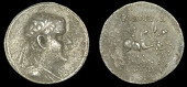 Greek Coinages, KINGS OF BAKTRIA, Eukratides I (c. 171-145), Tetradrachm, diademed and draped bust right, rev....