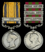 Pair: Sergeant-Major Charles Noon, Northamptonshire Regiment

South Africa 1877-79, 1 clasp, 1879 (29/626 Cpl. C....