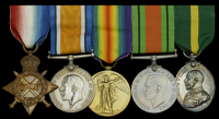 Five: 2nd Corporal F. J. Shears, Royal Engineers

1914-15 Star (830 Spr. F. J. Shears. R.E.); British War and...