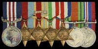 A Second War ‘D-Day’ immediate M.M. group of seven awarded to Acting Sergeant A. E. C. Sippets, Hampshire...