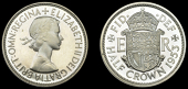 Elizabeth II (1952-    ), Sterling issues, Proof Halfcrown, 1953, i of dei points to a space (ESC 4350; S 4137)....