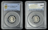 George VI (1936-1952), Proof Sixpence, 1948, edge grained, 12h (Davies 2202P; ESC 4253; KM. 862). Brilliant,...