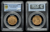 Victoria (1837-1901), Halfpenny, 1893 (F 368; BMC 1852; S 3956). Brilliant mint state [slabbed PCGS MS 64 RD]	...