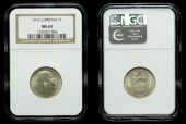 Edward VII (1901-1910), Shilling, 1910 (ESC 3596; S 3982). About as struck [slabbed NGC MS 63]	 £80-£100