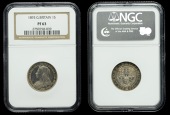 Victoria (1837-1901), Proof Shilling, 1893 (ESC 1362; S 3940). Light hairlines, otherwise about as struck, toned...