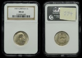 Edward VII (1901-1910), Shilling, 1907 (ESC 3592; S 39820. About as struck [slabbed NGC MS 62]	 £80-£100