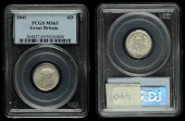 Victoria (1837-1901), Sixpence, 1841 (ESC 3174; S 3908). About as struck, rare [slabbed PCGS MS 65]	 £200-£260