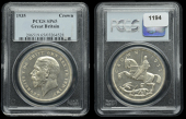 George V (1910-1936), Specimen Crown, 1935 (ESC 3652; S 4048). About as struck; with card box of issue [slabbed PC...