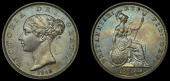 Victoria (1837-1901), Halfpenny, 1848/7 (BMC 1532; S 3949). Extremely fine, attractive glossy patina	 £150-£200