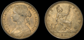 Victoria (1837-1901), Penny, 1860, dies Ed (F 13; BMC 1625; S 3954). Light spotting and an extensive die flaw...