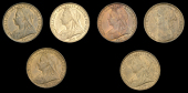 Victoria (1837-1901), Pennies (6), 1891, 1895, 1897, 1899, 1900, 1901 (F 132, 141, 145, 150, 153-4; BMC 1744, 1941,...