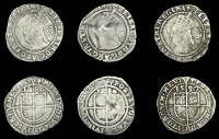 Elizabeth I (1558-1603), Fifth issue, Threepences (3), all 1580, mm. Latin cross (over inverted Latin cross on...