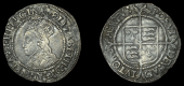 Elizabeth I (1558-1603), Second issue, Halfgroat, mm. martlet, bust 1G, beaded inner circles, large shield, reads...